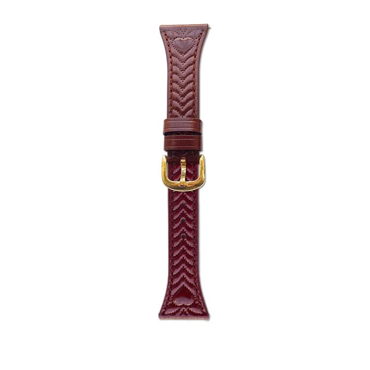 20mm Heart-Shaped Embossed Leather Watch Band, For  Amazfit Active