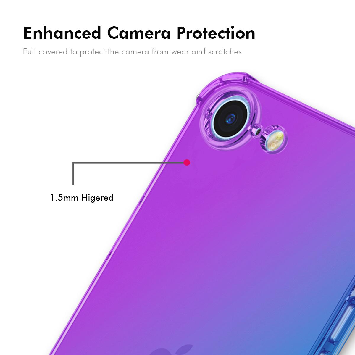 For iPhone 16e ENKAY Hat-Prince Gradient Airbag TPU Phone Case(Pink Gold)