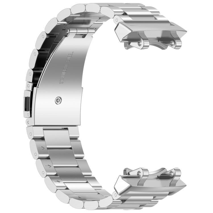 Three Beads Stainless Steel Metal Watch Band, For Amazfit T-REX 3