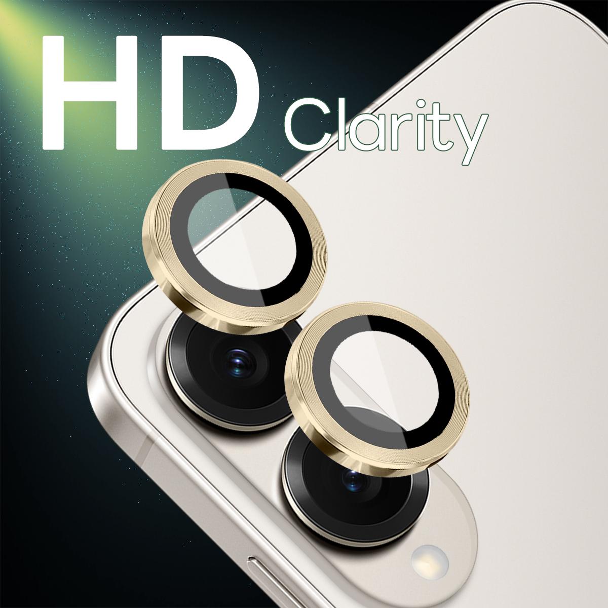 For Samsung Galaxy S25 Edge 5G NORTHJO Camera Lens Protector CD Metal Ring Tempered Glass Film(Gold)