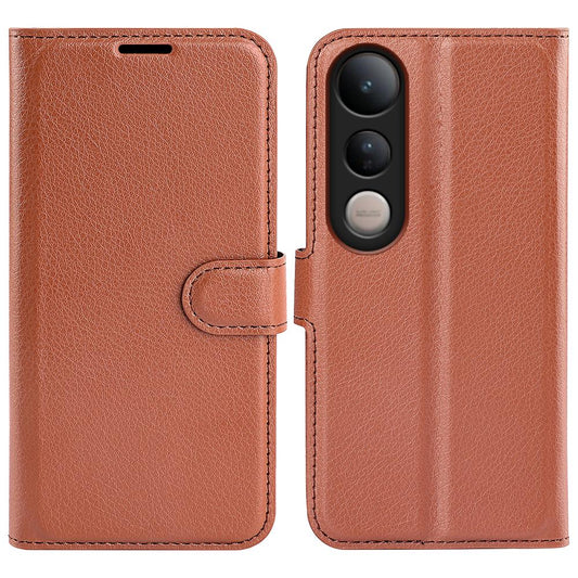 For vivo V50 Lite 5G Litchi Texture Horizontal Flip Leather Phone Case with Holder(Brown)