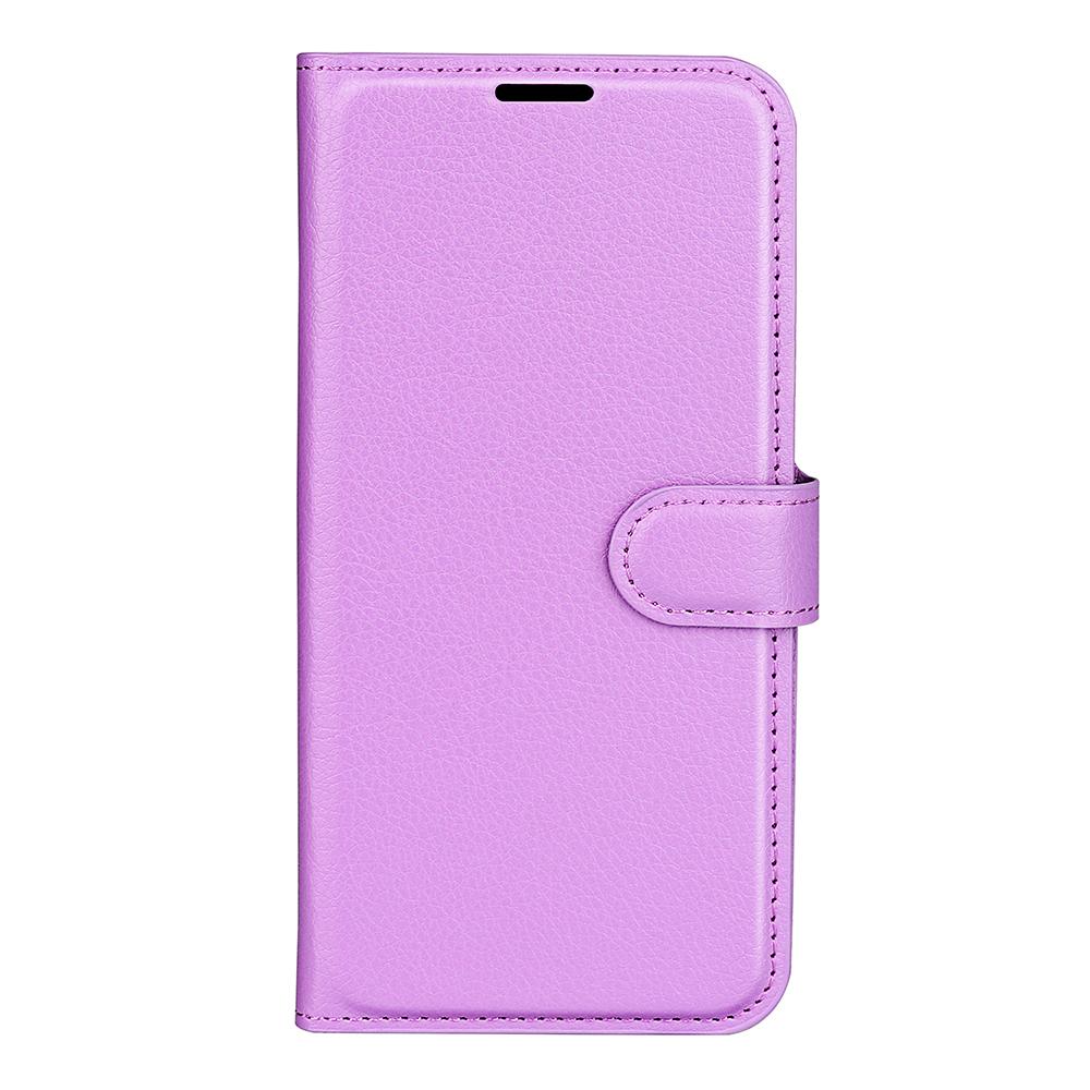 For vivo V50 Global Litchi Texture Horizontal Flip Leather Phone Case with Holder(Purple)