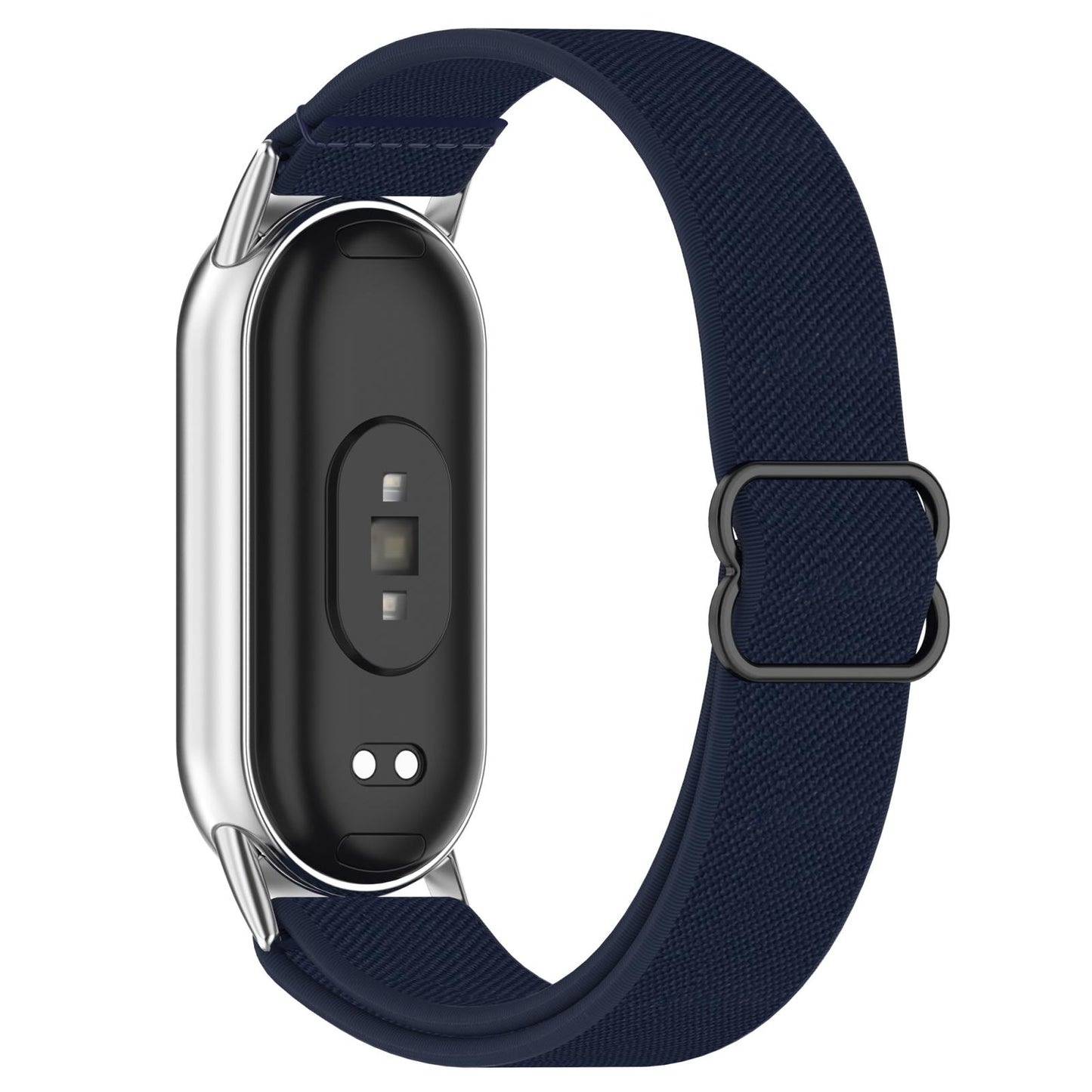 For Xiaomi Smart Band 10 / 9 / 8 Slide Buckle Nylon Elastic Braided Watch Band(Blue)