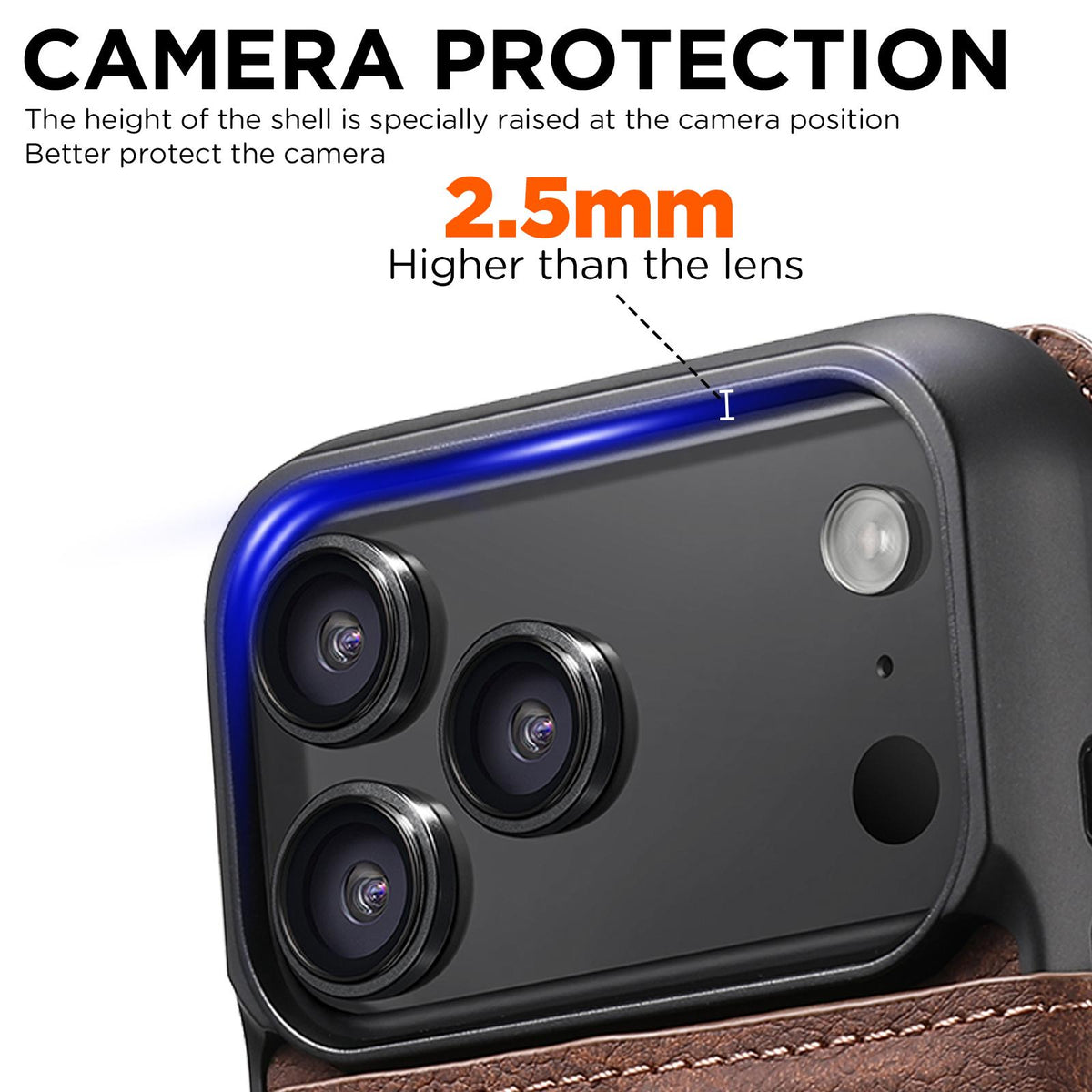 Compatible with iPhone 18 Pro Max Suteni Q05 2-in-1 Multi-function MagSafe Wallet Litchi Leather Phone Case - Brown