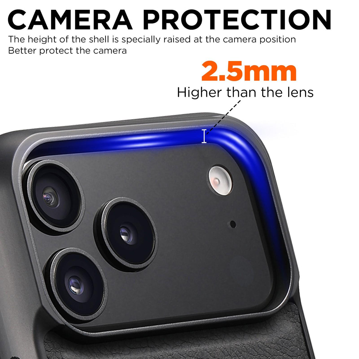 Compatible with iPhone 18 Pro Max Suteni G5 Litchi Leather Magnetic MagSafe Phone Case - Black