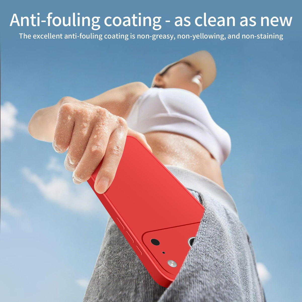 Compatible with iPhone 18 Pro Max MOFI Caring Soft Shell Liquid Silicone Skin Feel Phone Case - Titanium Gray