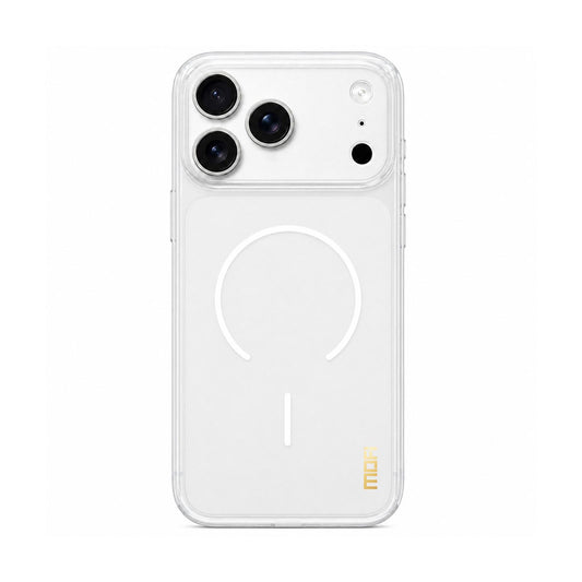 Compatible with iPhone 18 Pro Max MOFI Minimal Series Frosted Semi-Transparen TPU Phone Case with Lens Film - white