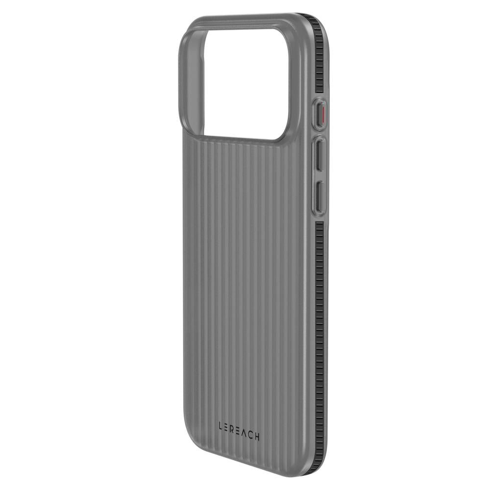 Compatible with iPhone 18 Pro Max LeReach TOC Icicle Series Ice Mist Double-Sided Non-Slip Phone Case - Black