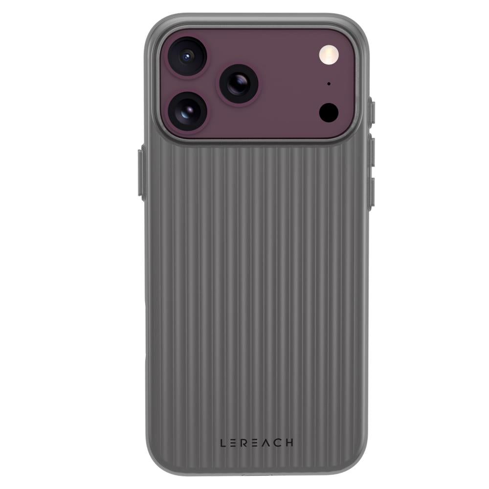 Compatible with iPhone 18 Pro Max LeReach TOC Icicle Series Ice Mist Double-Sided Non-Slip Phone Case - Black