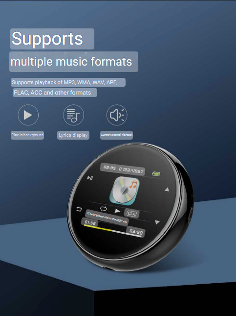 M20 Portable MP3 MP4 Player 8GB Multifunctional Player