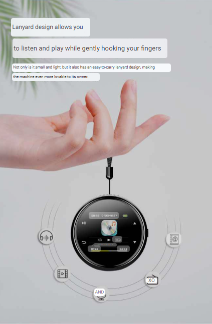 M20 Portable MP3 MP4 Player 8GB Multifunctional Player