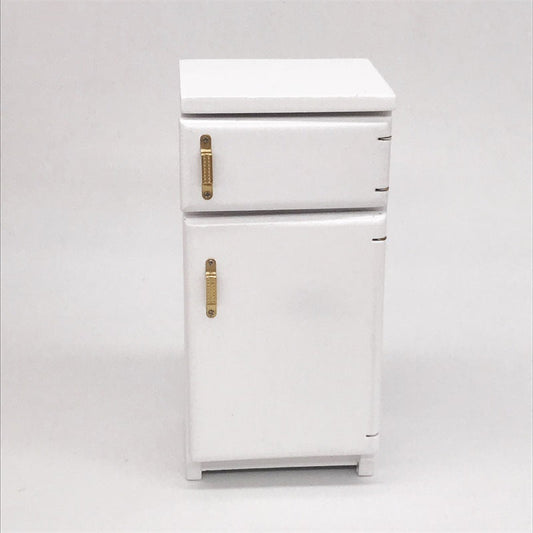 1:12 Doll House Mini Kitchen Model Refrigerator(White)