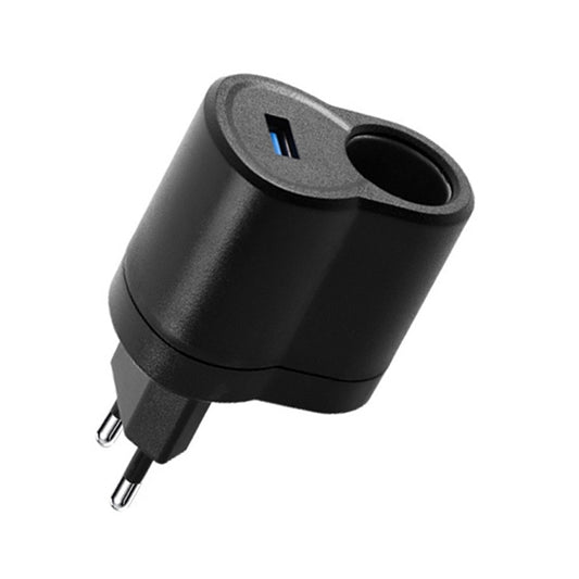 EU Plug Home Cigarette Lighter Socket Car Power Converter, Plug Specifications: