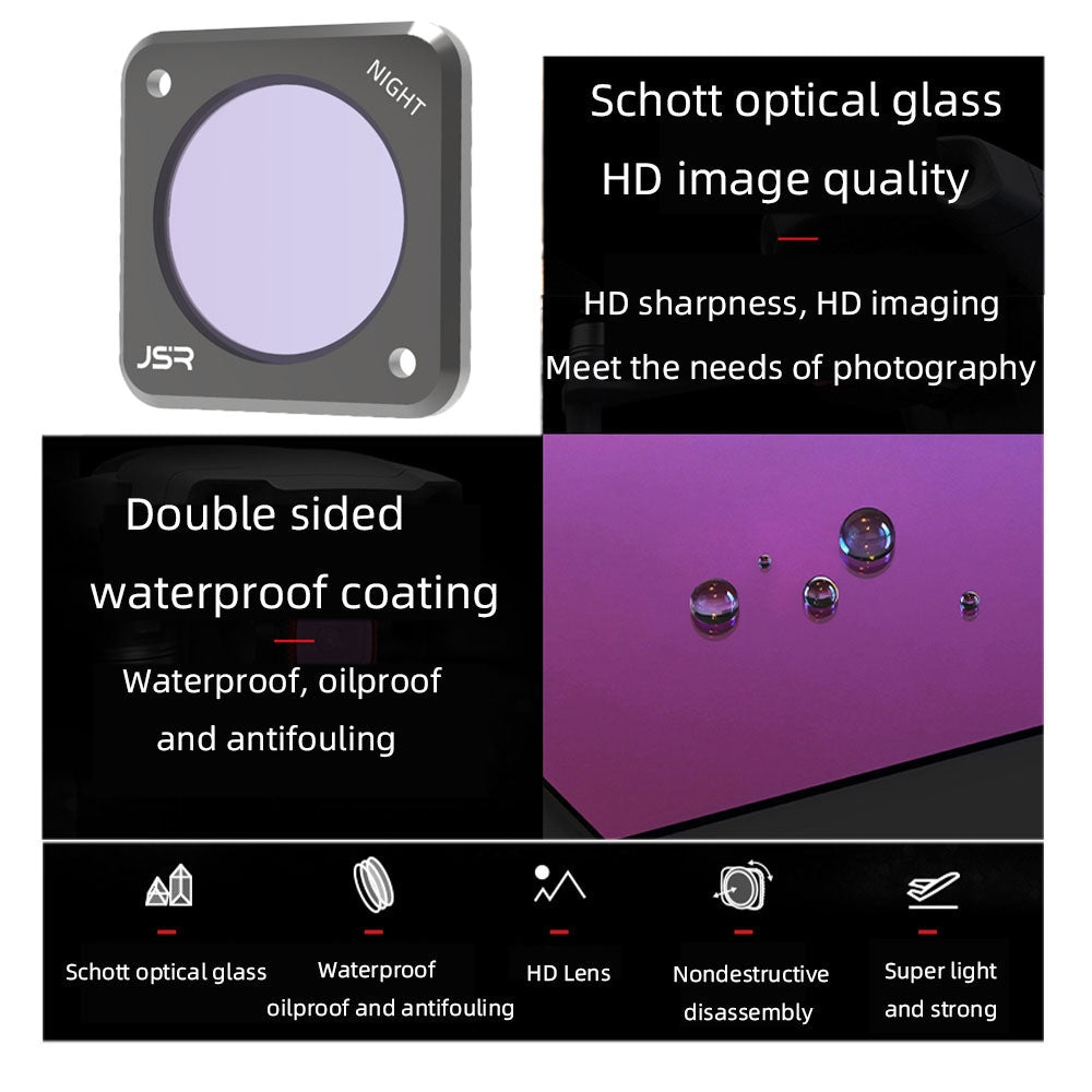 JUNESTAR Action Camera Filters For DJI Action 2,Style:  ND16