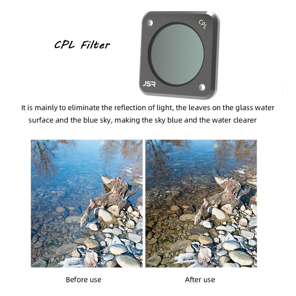 JUNESTAR Action Camera Filters For DJI Action 2,Style:  ND16