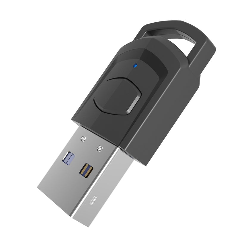 For PS4 / PS5 / PC HS-PS5101 Bluetooth 5.0 Adapter Audio Receiver Wireless Headset Transmitter(Black)