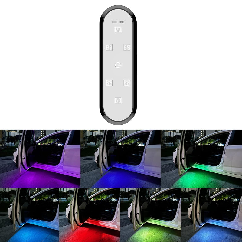 Car Universal Wiring Free Warning Lights Night Anti-Collision And Anti-Tailgating Lamp(Colorful)