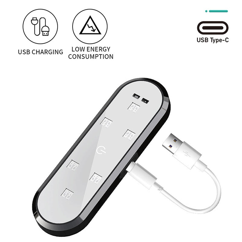 Car Universal Wiring Free Warning Lights Night Anti-Collision And Anti-Tailgating Lamp(Colorful)