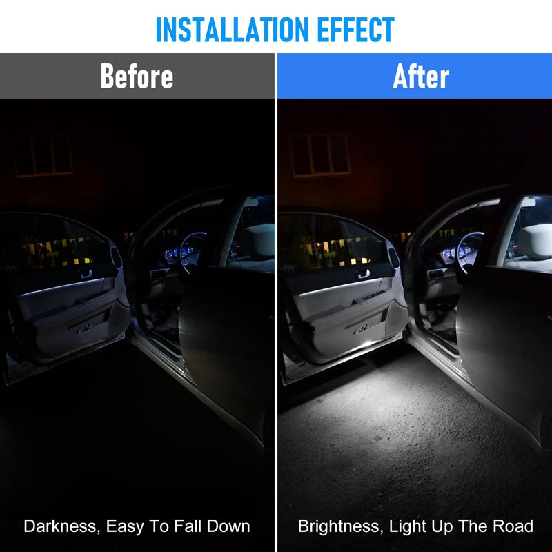 Car Universal Wiring Free Warning Lights Night Anti-Collision And Anti-Tailgating Lamp(Colorful)