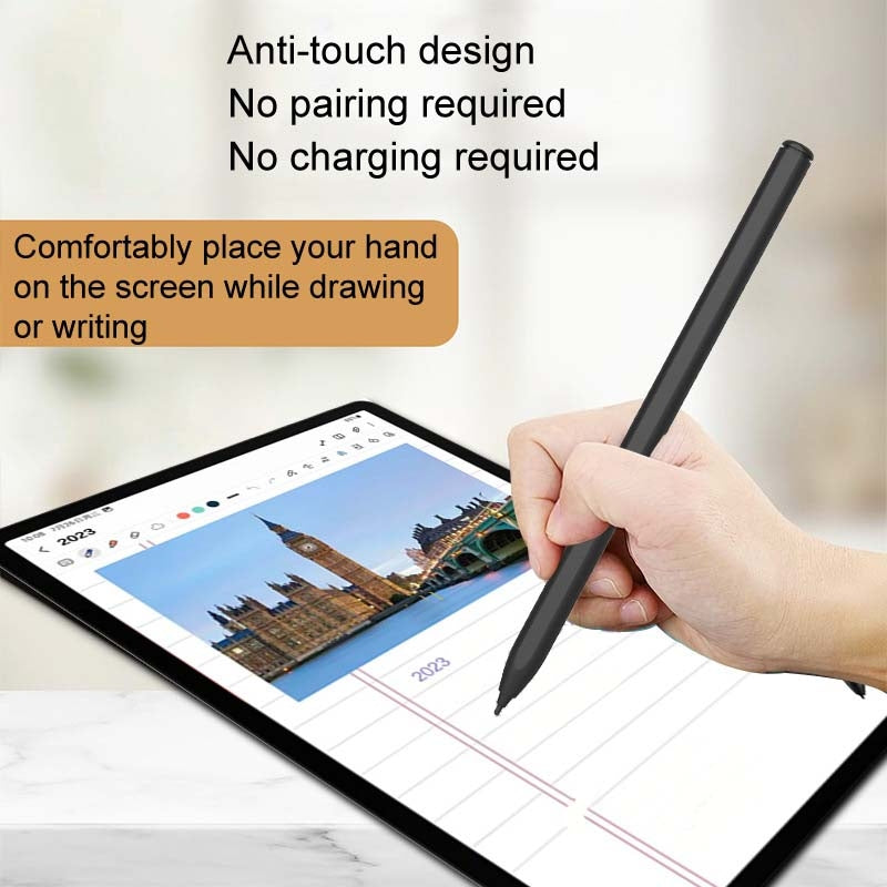 4096 Grade Pressure Sensitive EMR Stylus, Style: D-001 Pen Clip+5 POM Tips+1 Pen Clip