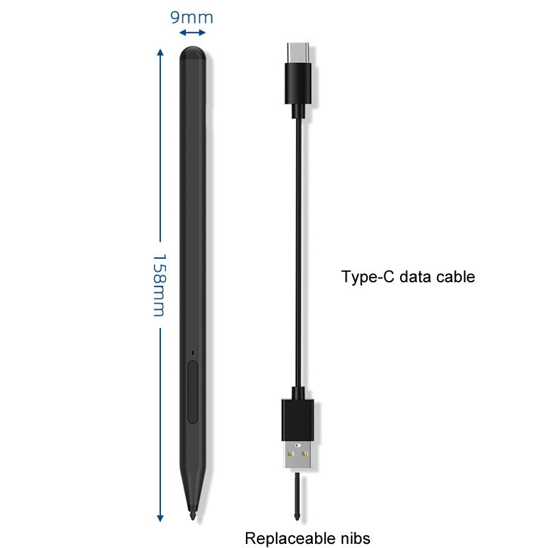 For Microsoft Surface Pro/Go/Laptop/Book Anti-Touch Handwriting Capacitive Pen(Gray)