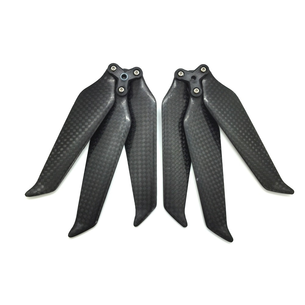 For DJI Mavic 2 Pro / Zoom 8743F Carbon Fiber Three-blade Propeller, Spec: 2pairs