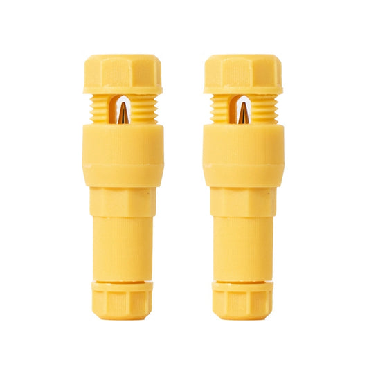 2pcs /Pack Stripping-free Thimble T-shaped Connector Downlight Wiring-free Connector(Yellow)