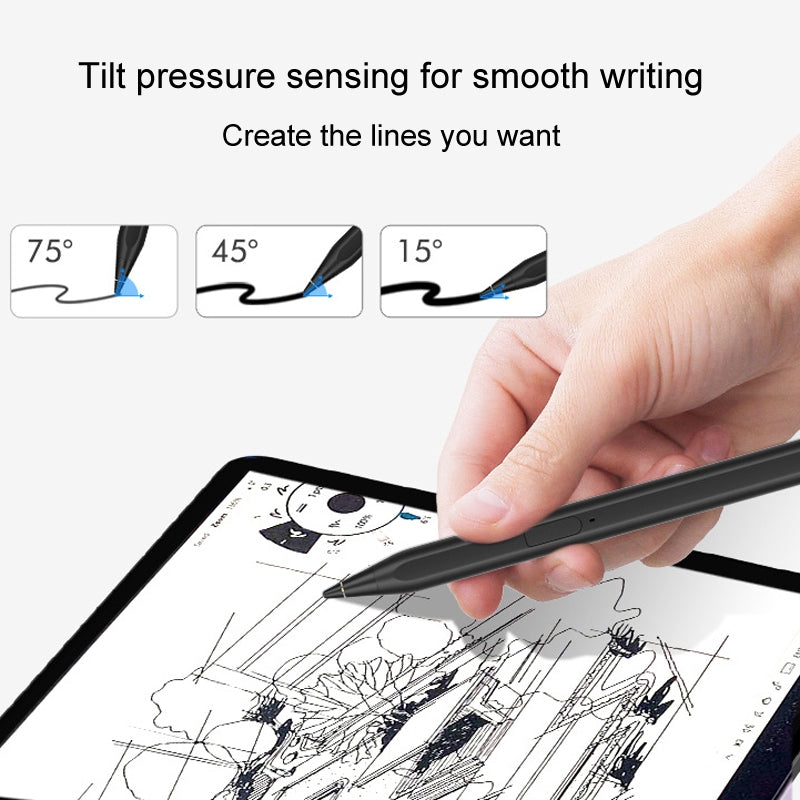 Tablet Stylus Pen USI2.0 Protocol Pen Stylus Anti False Touch(Black)
