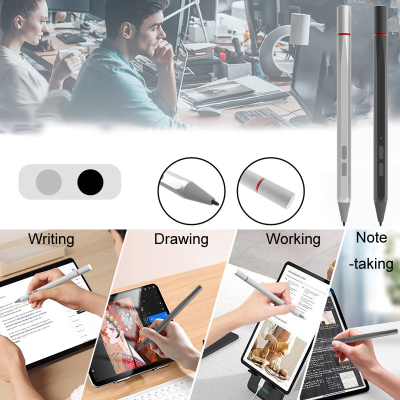 UX95 For Amazon Tablet/Chromebook Stylus 4096 Pressure Sensitive Stylus USI Protocol Pen(Black)
