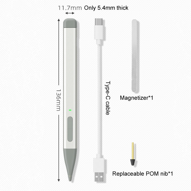 For Microsoft Surface Pro 8 / 9 / Go Laptop Stylus 4096 Pressure Sensitive Stylus Pen(Black)