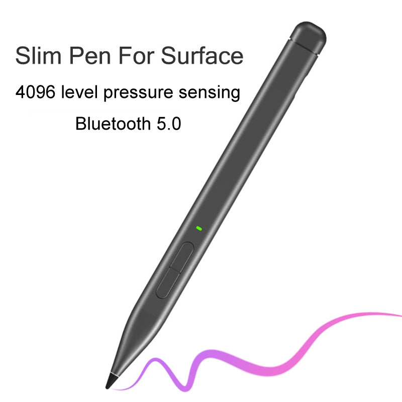 For Microsoft Surface Pro 8 / 9 / Go Laptop Stylus 4096 Pressure Sensitive Stylus Pen(Black)