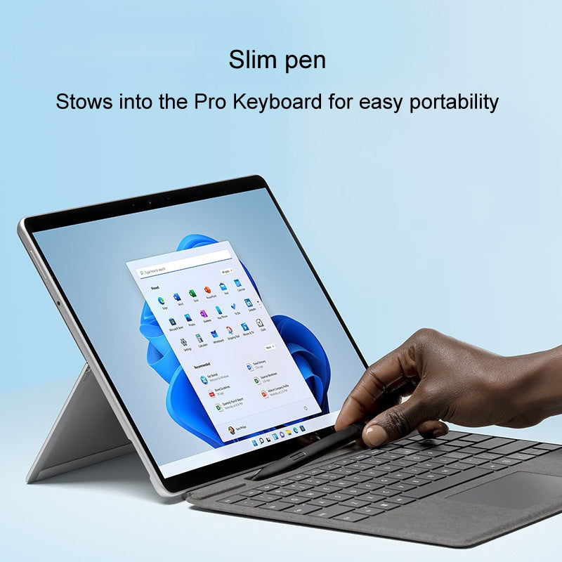 For Microsoft Surface Pro 8 / 9 / Go Laptop Stylus 4096 Pressure Sensitive Stylus Pen(Black)