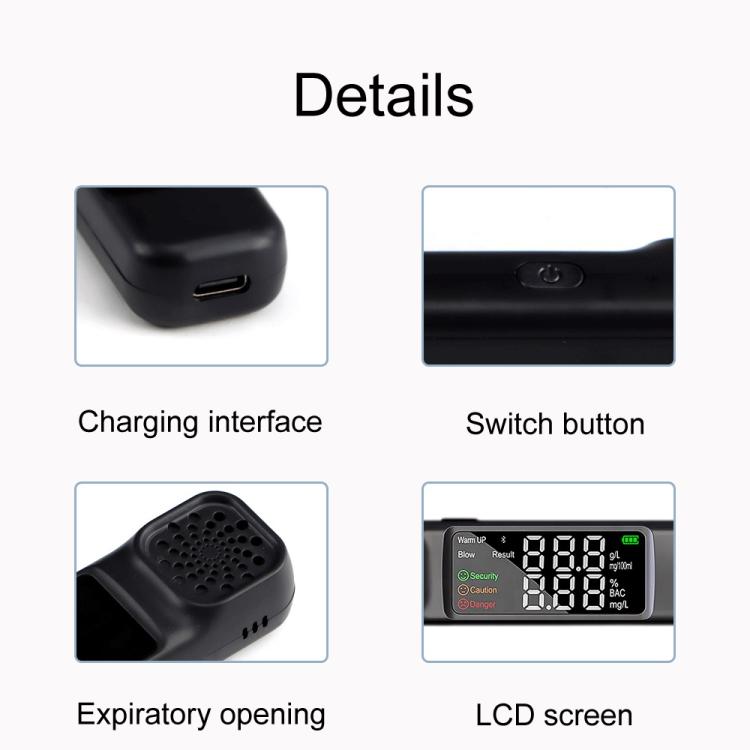 High-Precision Air-Blowing Alcohol Concentration Detector(AM03)