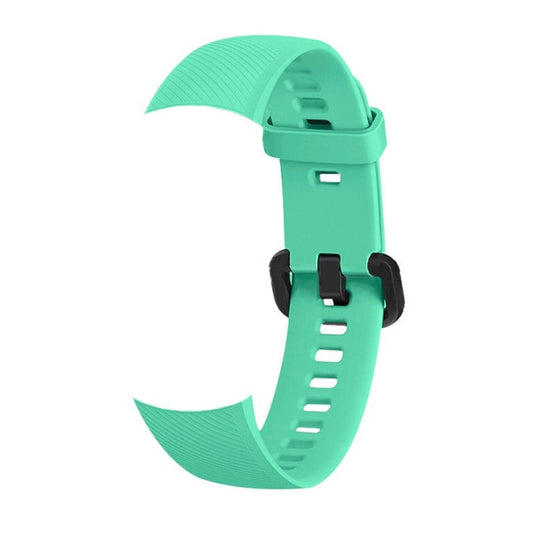 Silicone Bracelet Strap Watch Strap Adjustable Wristband Replacement for Honor Band 5 - Lake Blue
