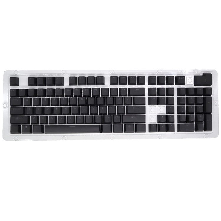 For Mechanical Keyboard 104 Keys Injection Molding PBT Keycap Set - Black