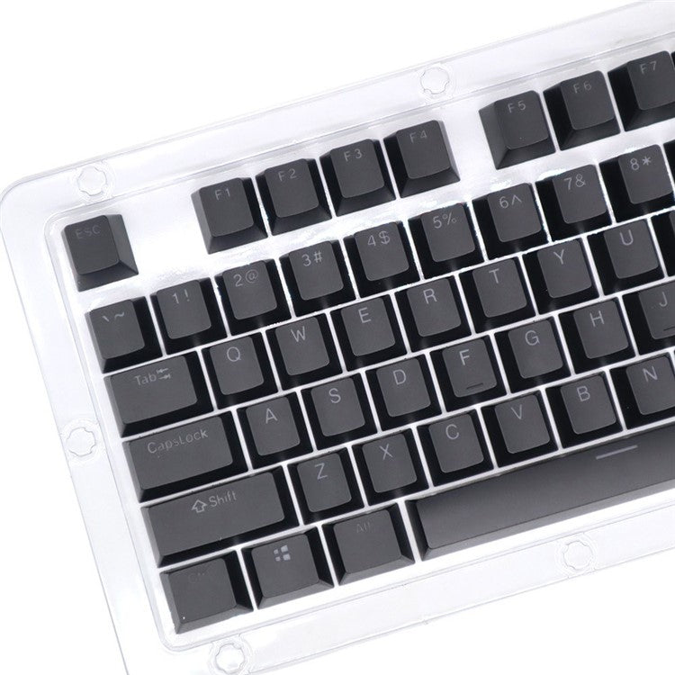 For Mechanical Keyboard 104 Keys Injection Molding PBT Keycap Set - Black