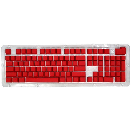 For Mechanical Keyboard 104 Keys Injection Molding PBT Keycap Set - Red