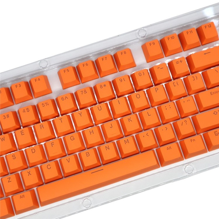 For Mechanical Keyboard 104 Keys Injection Molding PBT Keycap Set - Orange