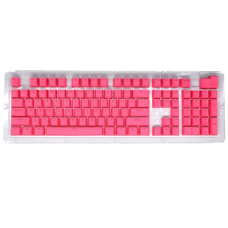 For Mechanical Keyboard 104 Keys Injection Molding PBT Keycap Set - Pink