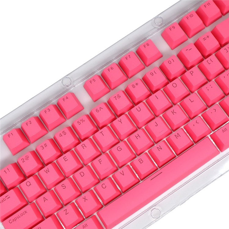 For Mechanical Keyboard 104 Keys Injection Molding PBT Keycap Set - Pink