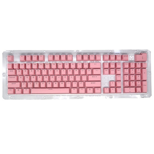 For Mechanical Keyboard 104 Keys Injection Molding PBT Keycap Set - Light Pink