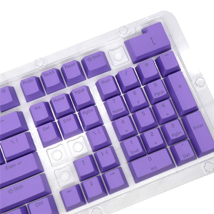 For Mechanical Keyboard 104 Keys Injection Molding PBT Keycap Set - Purple