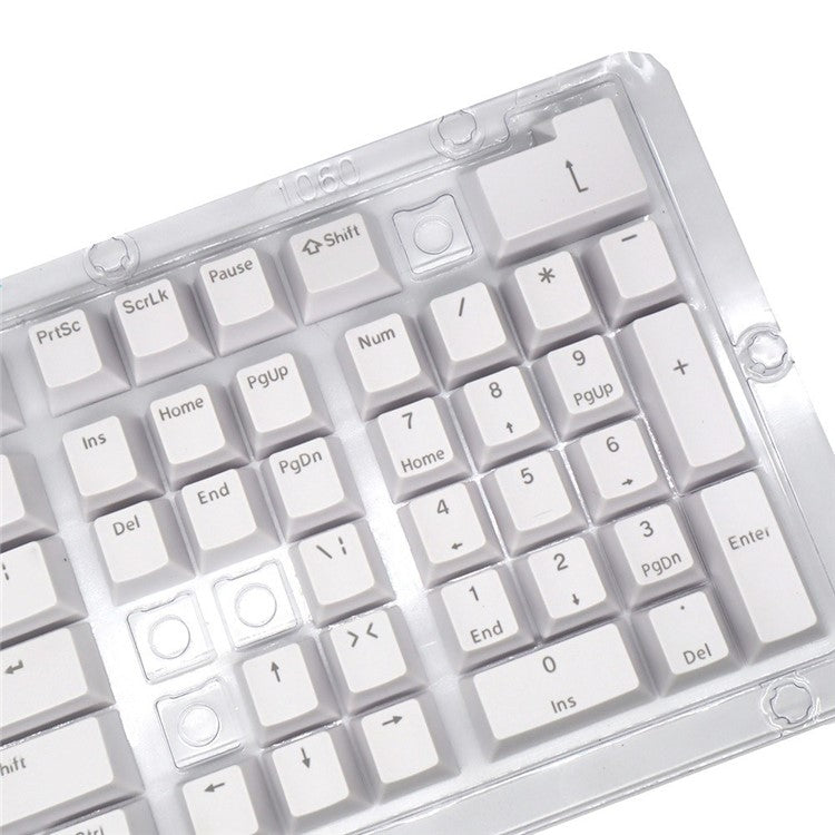 For Mechanical Keyboard 104 Keys Injection Molding PBT Keycap Set - White