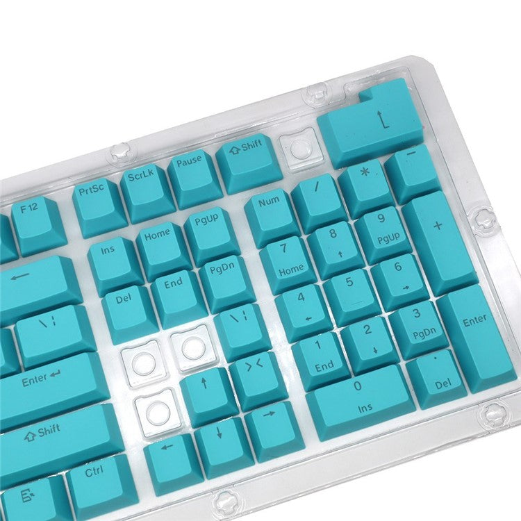 For Mechanical Keyboard 104 Keys Injection Molding PBT Keycap Set - Blue