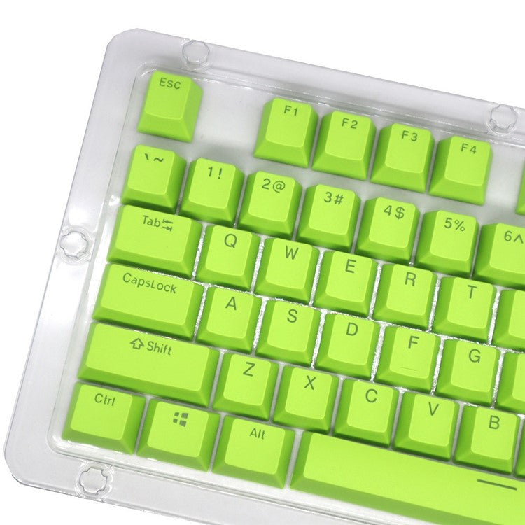 For Mechanical Keyboard 104 Keys Injection Molding PBT Keycap Set - Green
