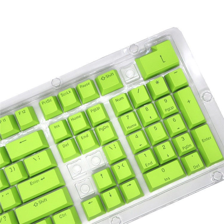 For Mechanical Keyboard 104 Keys Injection Molding PBT Keycap Set - Green