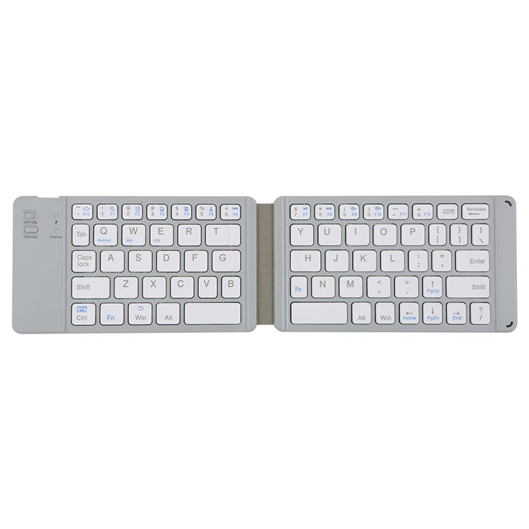 Folding Bluetooth Keyboard Intelligent Matching Home Office Keyboard with Long-lasting Battery Life - White