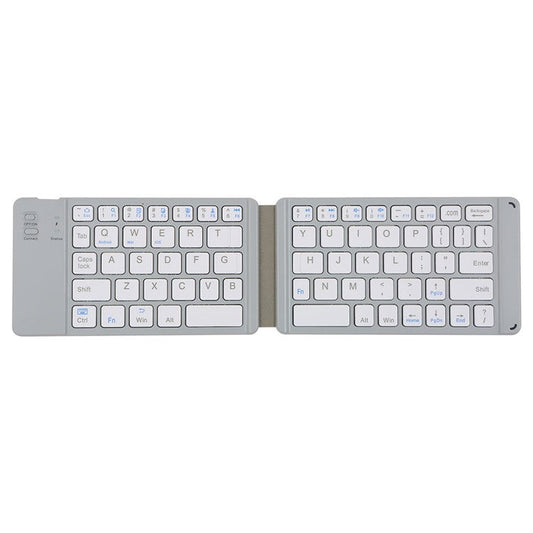 Folding Bluetooth Keyboard Intelligent Matching Home Office Keyboard with Long-lasting Battery Life - White