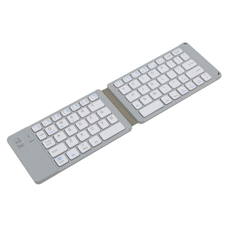Folding Bluetooth Keyboard Intelligent Matching Home Office Keyboard with Long-lasting Battery Life - White