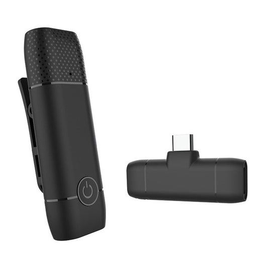 Wireless Mini Portable Plug-and-play Lavalier Condenser Microphone Clip-on Tie-clip Mic Audio Video Recording Microphone for Mobile Phone - Type A